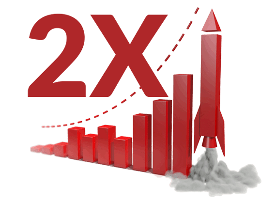 Доход 2 3. Удвоение продаж. Удвоить продажи. Увеличение в 2 раза. Увеличение продаж в 2 раза.